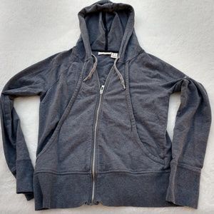 DKNY Jeans Zip front Gray hoodie jacket Size Small